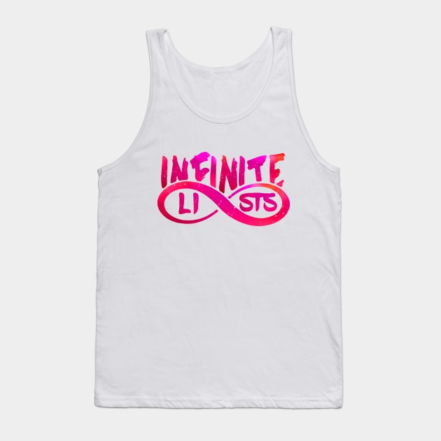 infinite lists merch Tank Top by NewMerch